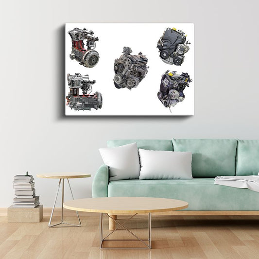Motor Ustası - Çoklu Motor Sistemleri Kanvas Tablo