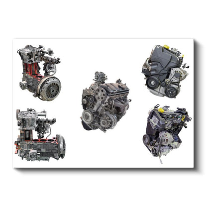 Motor Ustası - Çoklu Motor Sistemleri Kanvas Tablo