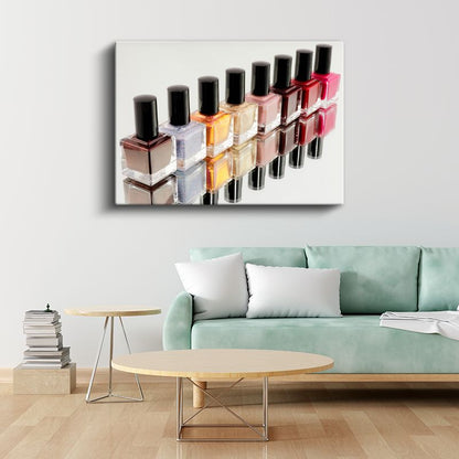 Tırnak Tasarımcısı - Renkli Oje Koleksiyonu Kanvas Tablo