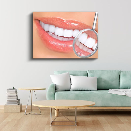 Diş Hekimi - Mükemmel Gülüş Kontrolü Kanvas Tablo