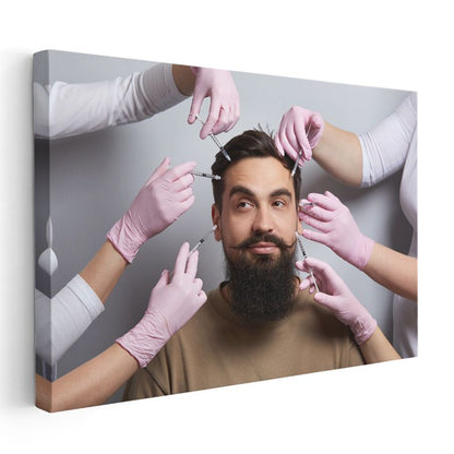 Estetisyen - Yüz Bakım Uygulamaları Kanvas Tablo