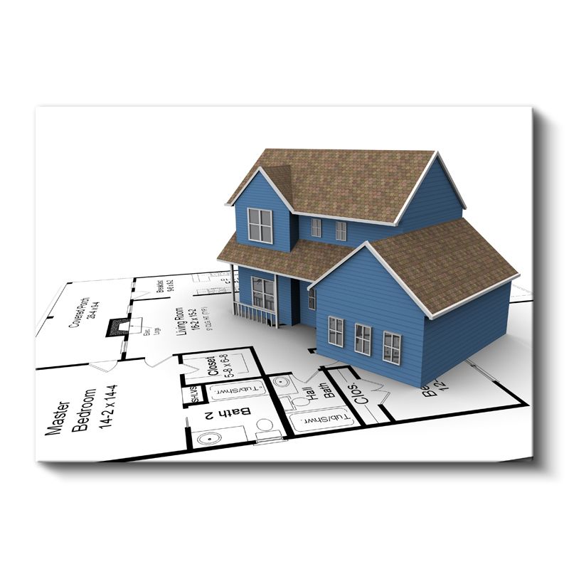 Emlak Geliştirici - Konut Projesi Planlama Kanvas Tablo