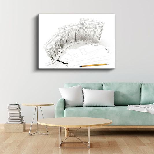 Şehir Plancısı - Toplu Konut Kompleksi Tasarımı Kanvas Tablo
