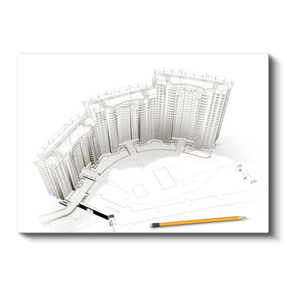 Şehir Plancısı - Toplu Konut Kompleksi Tasarımı Kanvas Tablo