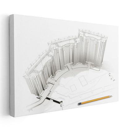 Şehir Plancısı - Toplu Konut Kompleksi Tasarımı Kanvas Tablo