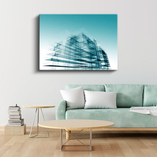 Mimar - Çağdaş Bina Konsepti ve Mimari Vizyon Kanvas Tablo