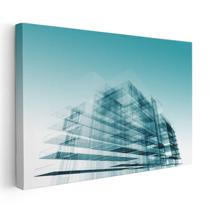 Mimar - Çağdaş Bina Konsepti ve Mimari Vizyon Kanvas Tablo