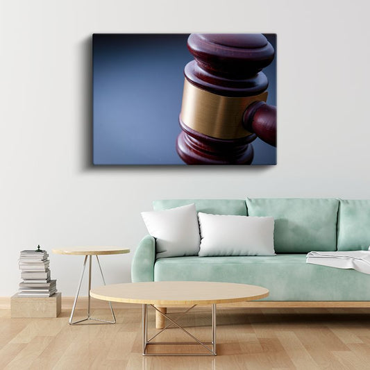Hakim - Adalet Çekici Kanvas Tablo