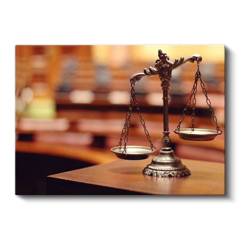 Avukat - Klasik Adalet Terazisi Kanvas Tablo