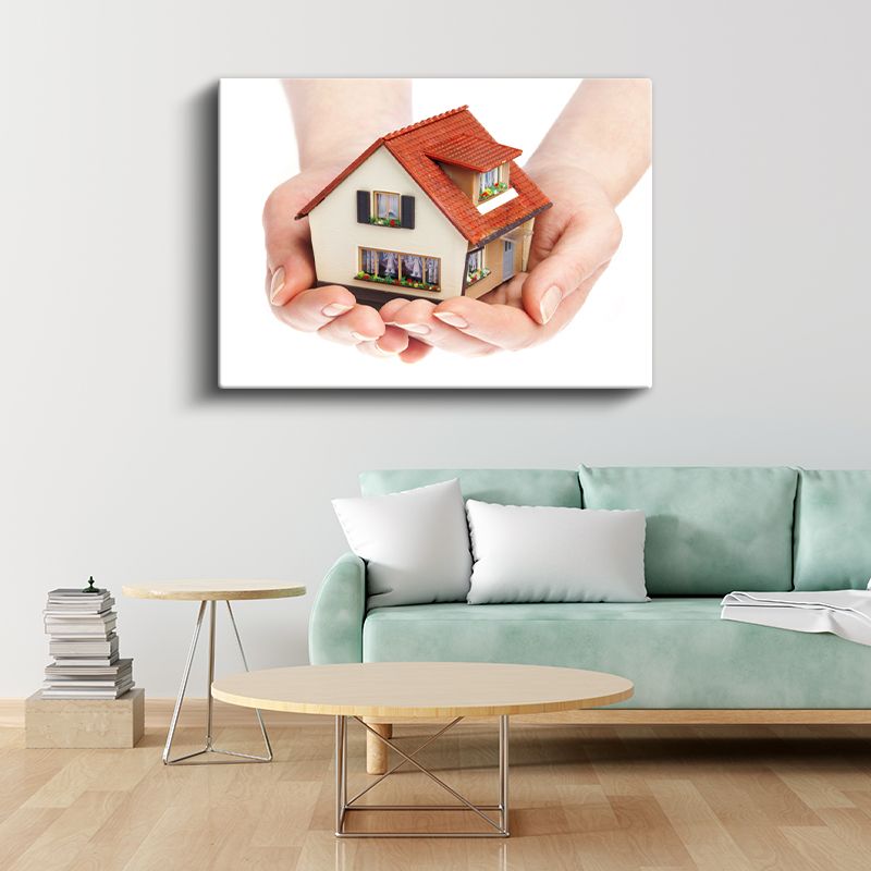 Emlakçı - Güvenli Yuva Kanvas Tablo