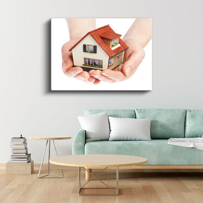 Emlakçı - Güvenli Yuva Kanvas Tablo