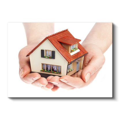 Emlakçı - Güvenli Yuva Kanvas Tablo