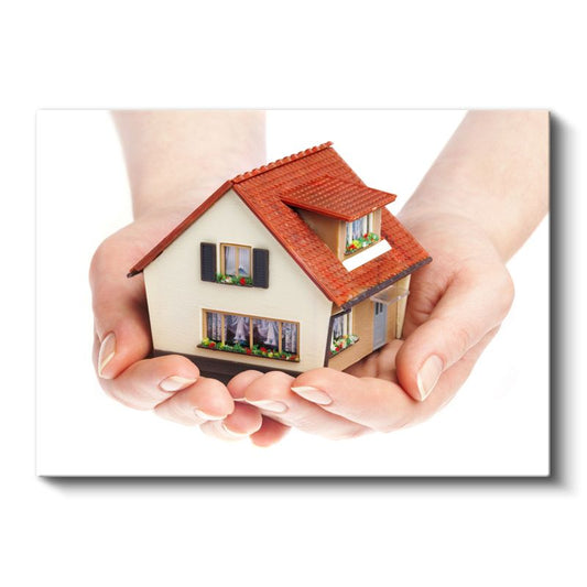 Emlakçı - Güvenli Yuva Kanvas Tablo