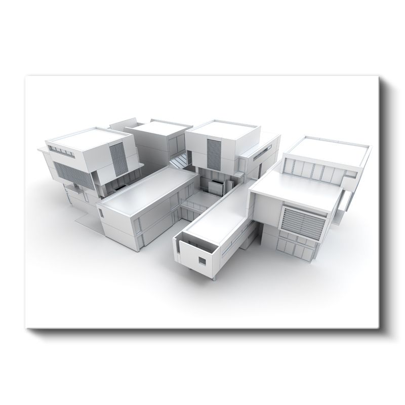 Mimar - Modern Yapı Konsepti Kanvas Tablo