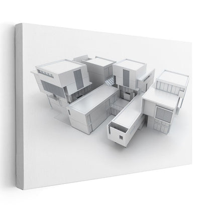 Mimar - Modern Yapı Konsepti Kanvas Tablo