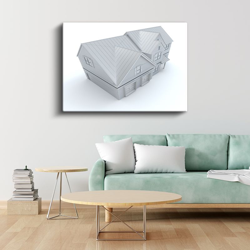 İnşaat Mühendisi - Çatı Konstrüksiyon Detayları Kanvas Tablo