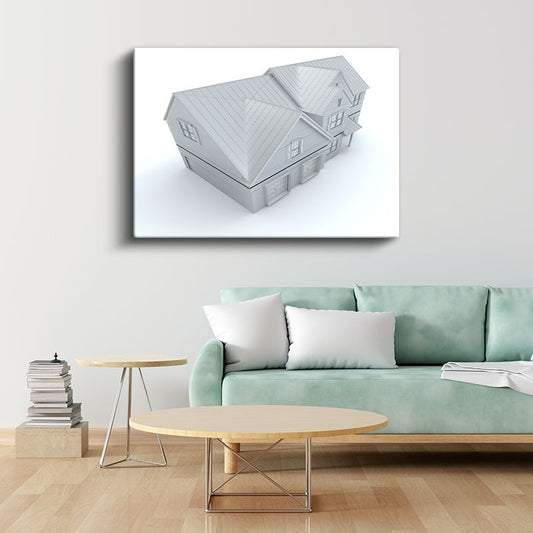 İnşaat Mühendisi - Çatı Konstrüksiyon Detayları Kanvas Tablo