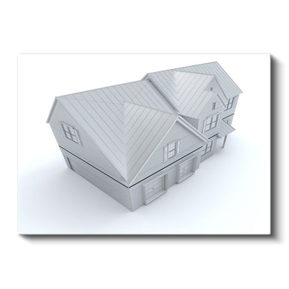 İnşaat Mühendisi - Çatı Konstrüksiyon Detayları Kanvas Tablo