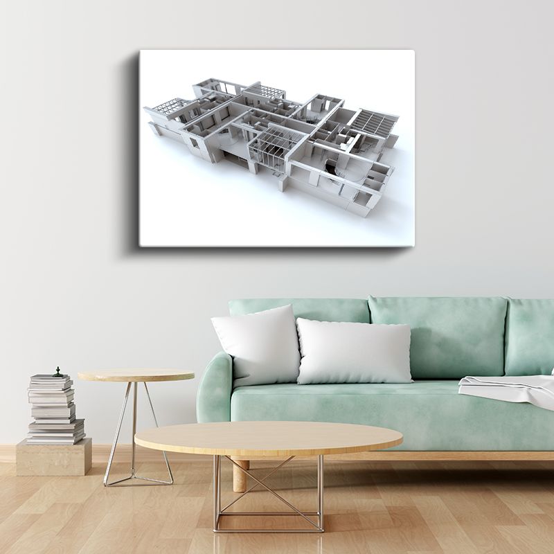 İç Mimar - Mekan Planlama Süreci Kanvas Tablo