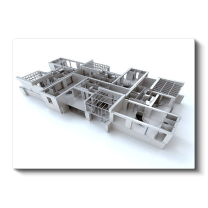 İç Mimar - Mekan Planlama Süreci Kanvas Tablo