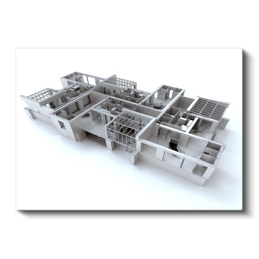 İç Mimar - Mekan Planlama Süreci Kanvas Tablo