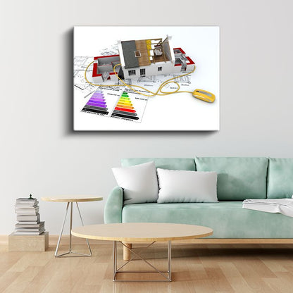 Mimar - Enerji Verimli Bina Tasarımı Kanvas Tablo