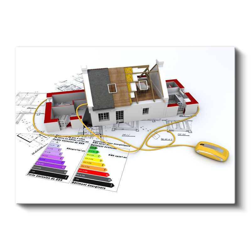 Mimar - Enerji Verimli Bina Tasarımı Kanvas Tablo