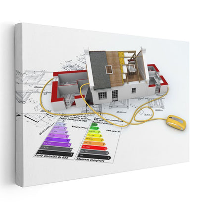 Mimar - Enerji Verimli Bina Tasarımı Kanvas Tablo