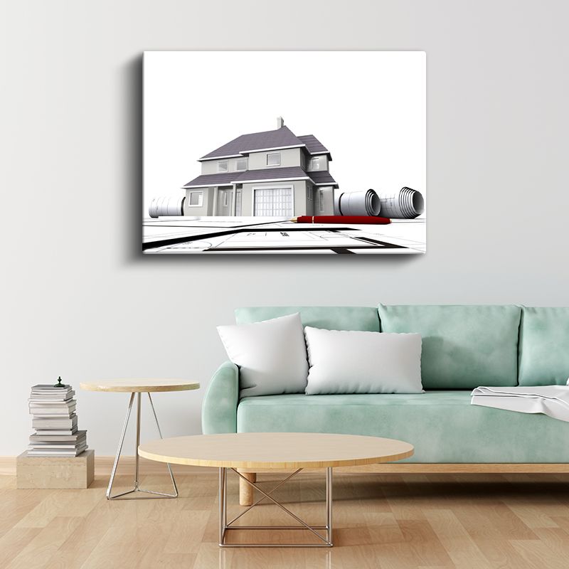 Mimar - Konut Projesi Geliştirme Kanvas Tablo