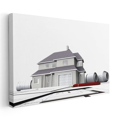 Mimar - Konut Projesi Geliştirme Kanvas Tablo