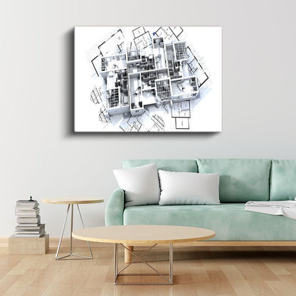 Mimar - Kompleks Yapı Tasarımı Kanvas Tablo