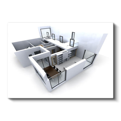 İç Mimar - Modern Yaşam Alanı Tasarımı Kanvas Tablo