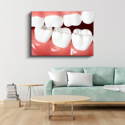 Diş Hekimi - Sağlıklı Gülüşler Kanvas Tablo