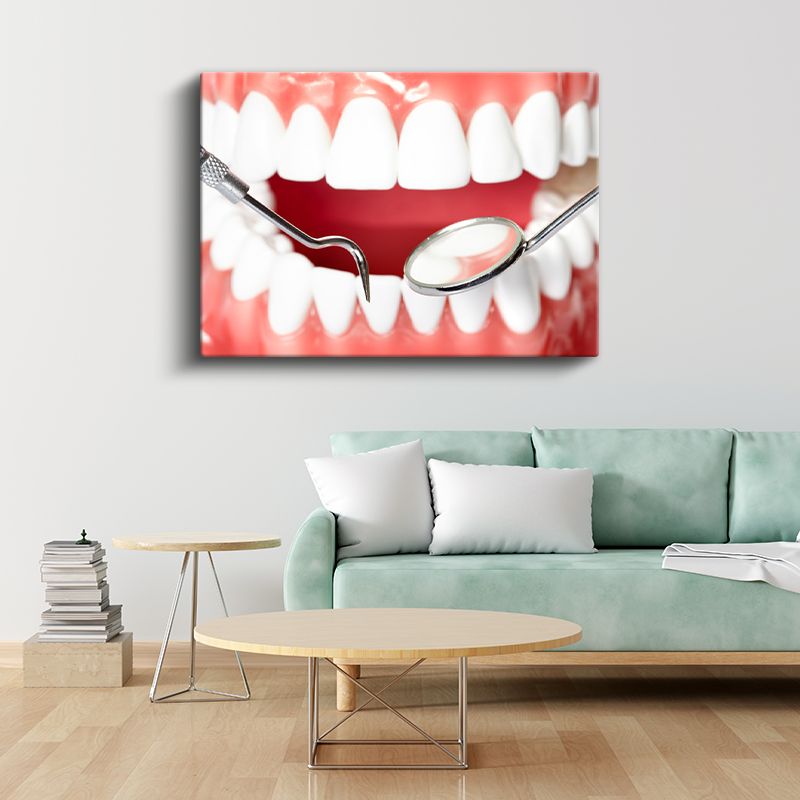 Diş Hekimi - Dental Muayene Aletleri Kanvas Tablo
