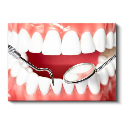 Diş Hekimi - Dental Muayene Aletleri Kanvas Tablo