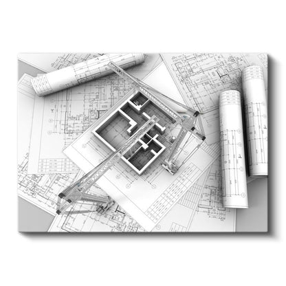 Mimar - Teknik Çizim ve Planlama Kanvas Tablo