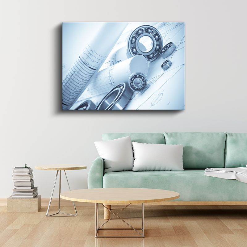 Makine Mühendisi - Teknik Çizim ve Parçalar Kanvas Tablo