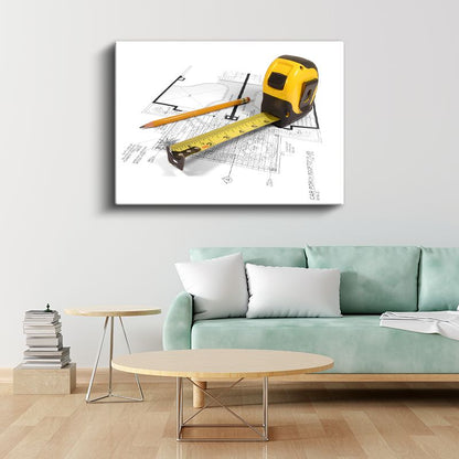 İnşaat Mühendisi - Proje Planlama ve Ölçüm Kanvas Tablo