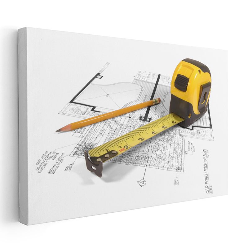 İnşaat Mühendisi - Proje Planlama ve Ölçüm Kanvas Tablo