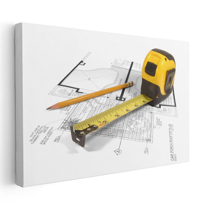 İnşaat Mühendisi - Proje Planlama ve Ölçüm Kanvas Tablo