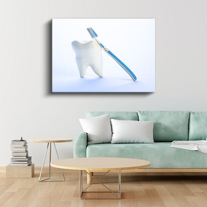 Diş Hekimi - Diş Sağlığı ve Bakım Kanvas Tablo