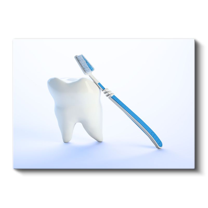 Diş Hekimi - Diş Sağlığı ve Bakım Kanvas Tablo