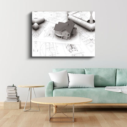Mimar - Yapı Tasarım ve Planlama Kanvas Tablo