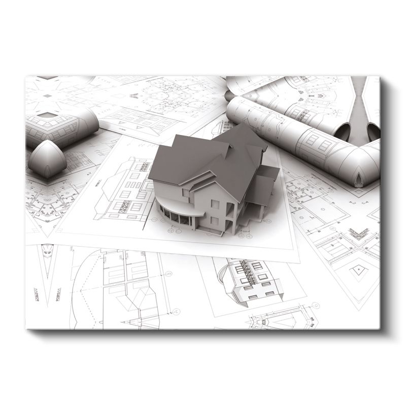 Mimar - Yapı Tasarım ve Planlama Kanvas Tablo