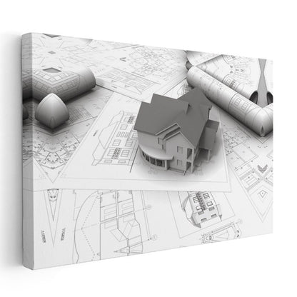 Mimar - Yapı Tasarım ve Planlama Kanvas Tablo