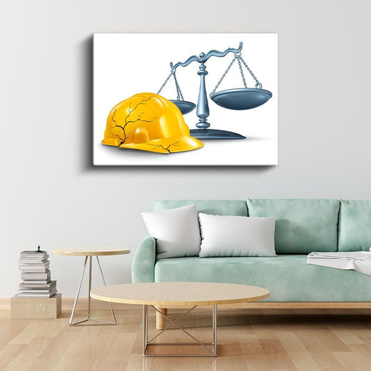 İş Güvenliği Uzmanı - Güvenlik ve Hukuk Dengesi Kanvas Tablo