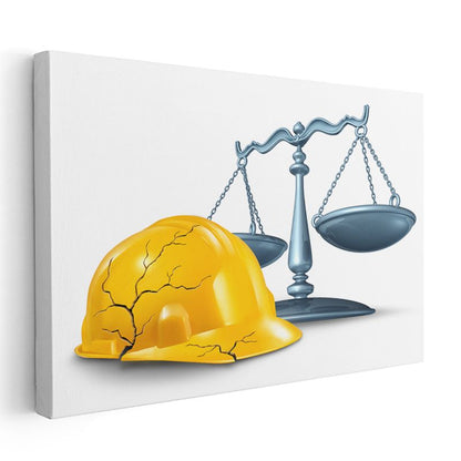 İş Güvenliği Uzmanı - Güvenlik ve Hukuk Dengesi Kanvas Tablo