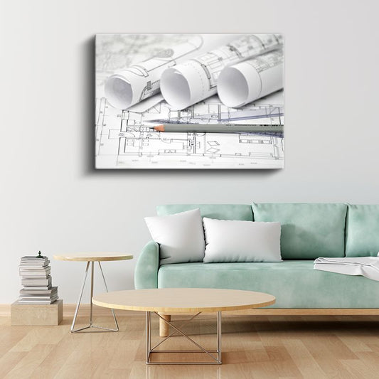 Mimar - Proje Detaylandırma Kanvas Tablo