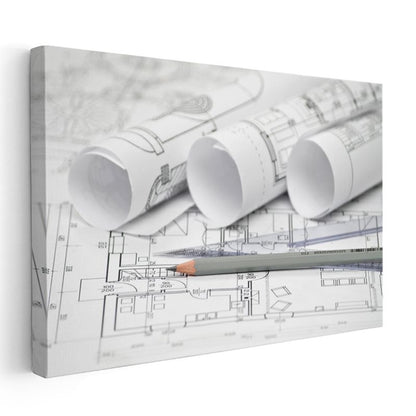 Mimar - Proje Detaylandırma Kanvas Tablo