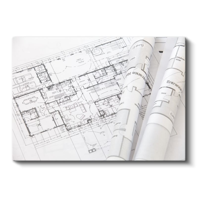 Mimar - Mimari Planlar ve Projeler Kanvas Tablo